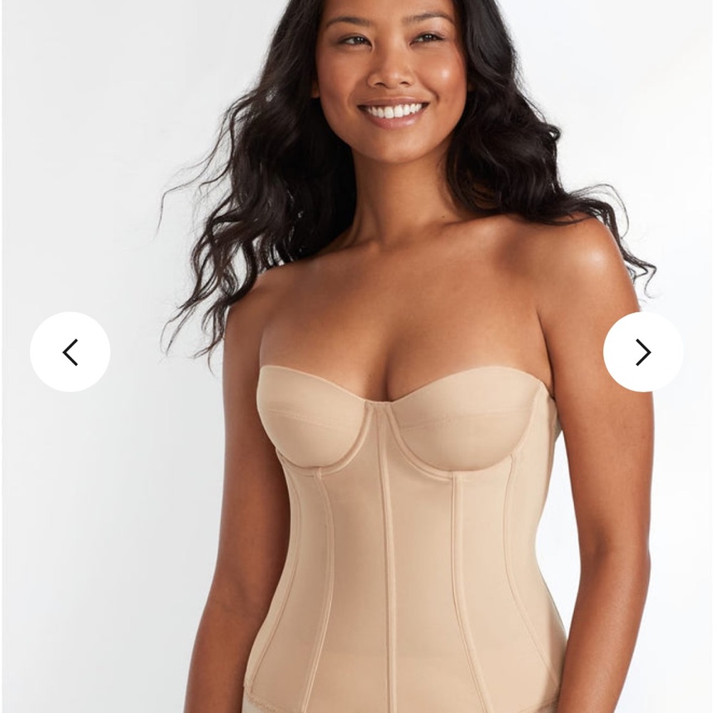 Strapless / strap Nude Corset